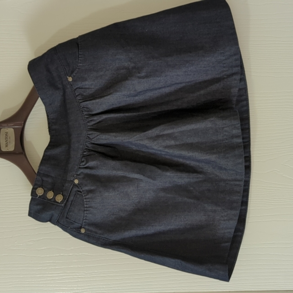 Women's Dark Blue Denim Skirt